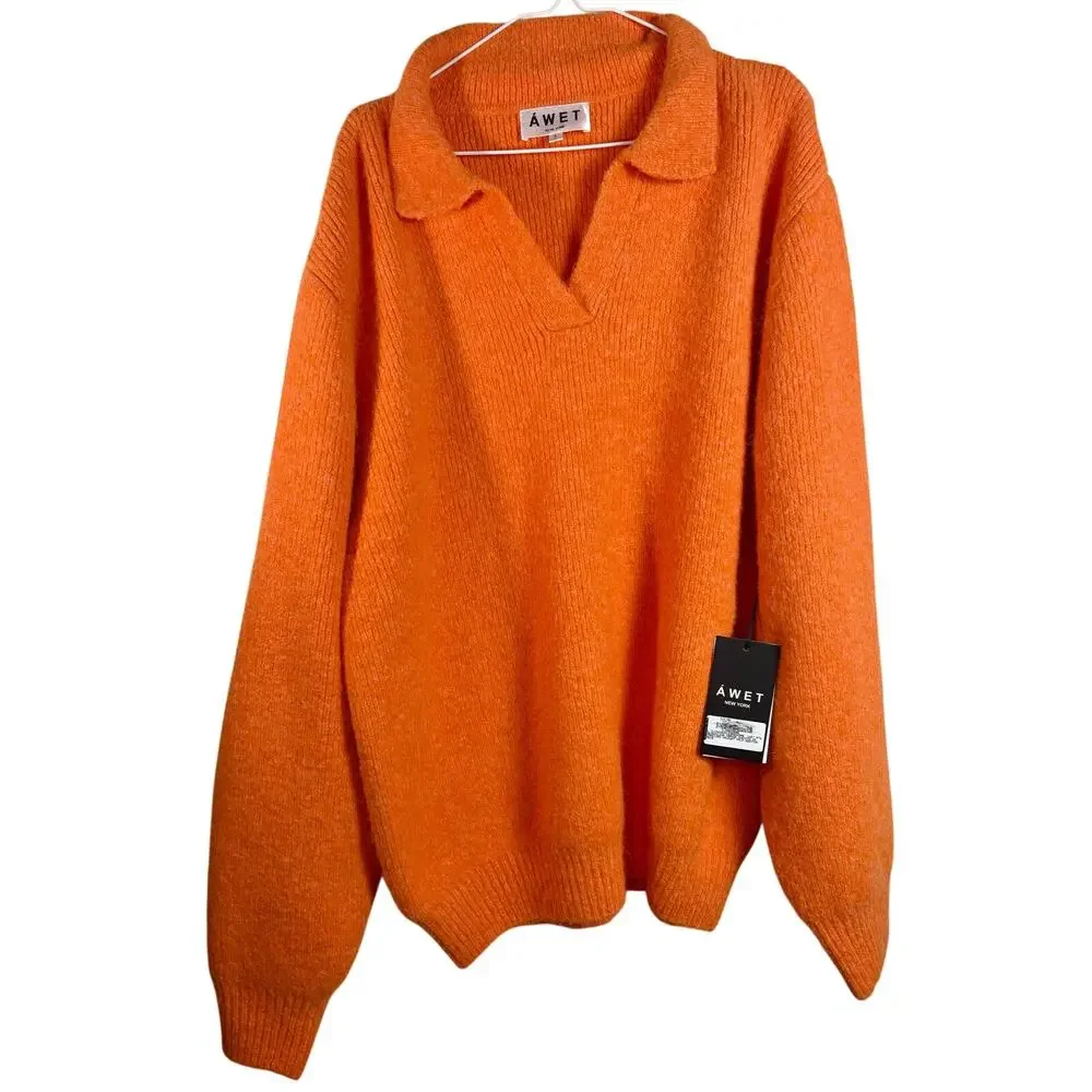 NWT - AWET New York, Gogo Polo Sweater, Sz L ($329 MSRP) - Picture 2 of 7